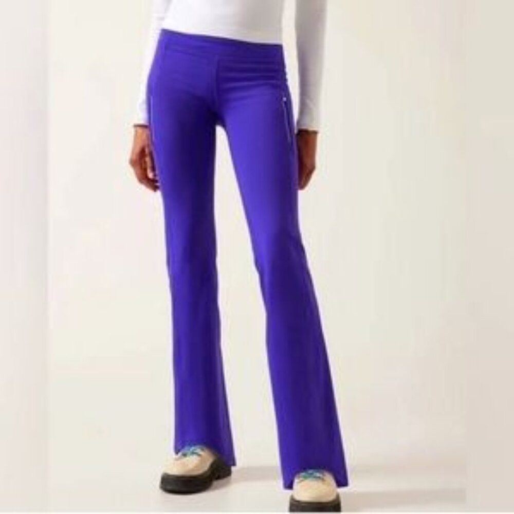 Athleta Rainier Bootcut Pants Noble Blue color, Size L